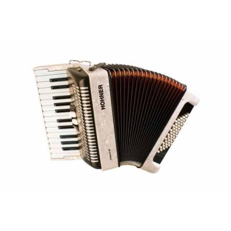 Accordéon Chromatique HOHNER BRAVO II 48 Silent Key Blanc