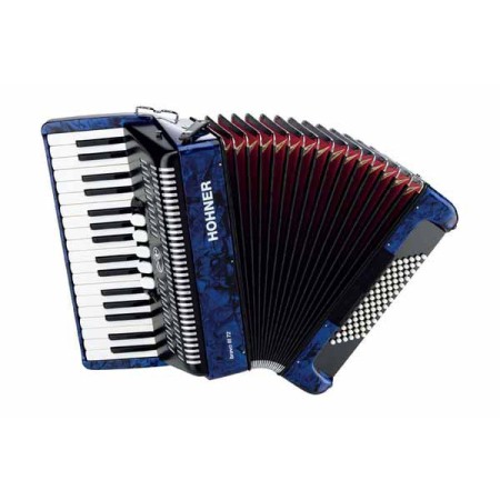 Accordéon Chromatique HOHNER BRAVO III 72 Silent Key Bleu