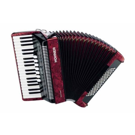 Accordéon Chromatique HOHNER BRAVO III 80 Silent Key Rouge