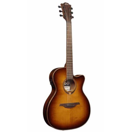 Guitare Folk Electro LAG T118DCE-BRS 