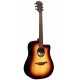 Guitare Folk Electro LAG T70DCE-BRB
